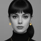 Havana Heart Earrings in Gold