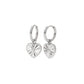 Havana Heart Earrings in Silver