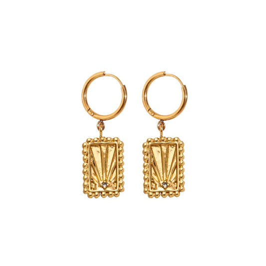 The Sunrise Earrings in Gold