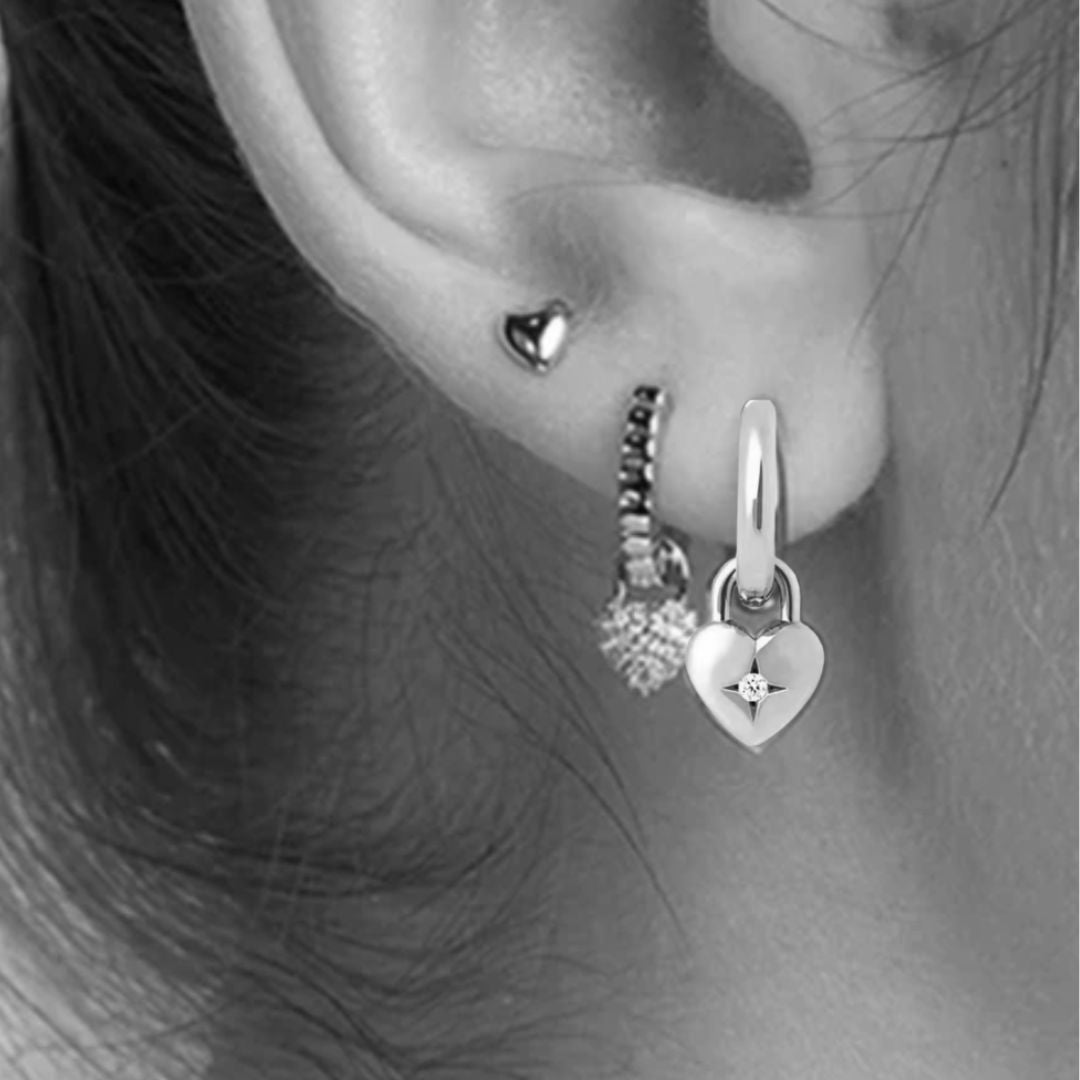 Solana Lock-it Earrings in Silver