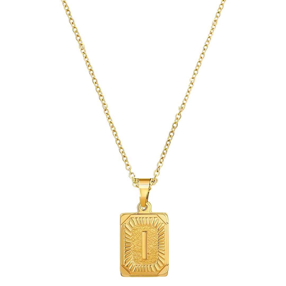 Stay Golden Initial Necklace