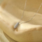 Icy Bubble Letter Initial Necklace