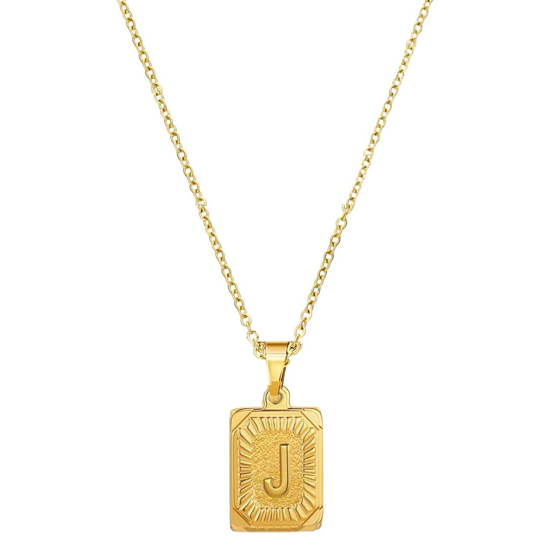 Stay Golden Initial Necklace