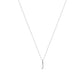 Heiress Gothic Initial Necklace in Silver