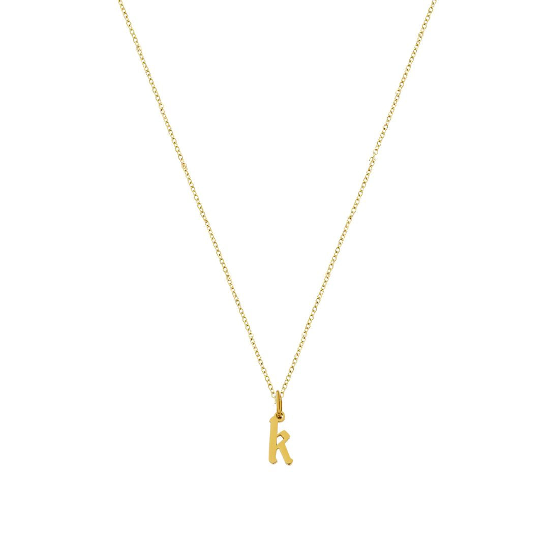Heiress Gothic Initial Necklace