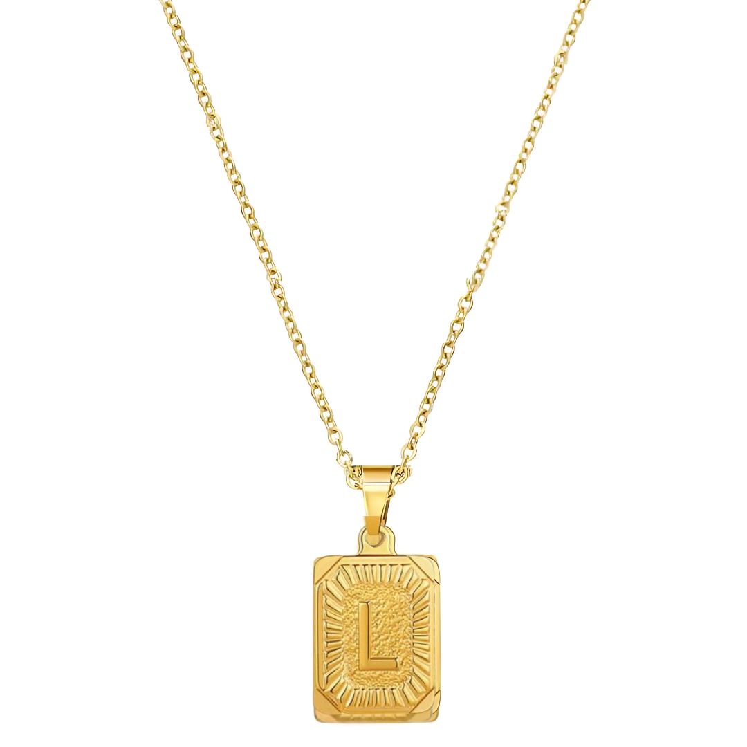 Stay Golden Initial Necklace