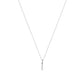 Heiress Gothic Initial Necklace in Silver