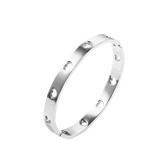 Love Heart Bracelet in Silver
