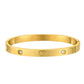 Love Heart Bracelet with Cubic Zirconia in Gold