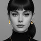 Marlowe Pearl Twist Earrings in Gold