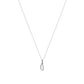 Heiress Gothic Initial Necklace in Silver
