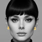 Odette Fan Earrings in Gold