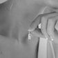 Heiress Gothic Initial Necklace in Silver