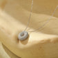 Icy Bubble Letter Initial Necklace