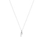 Heiress Gothic Initial Necklace in Silver