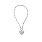 Peta Silver Heart Necklace