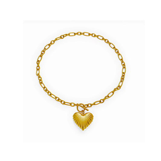 Pria Gold Heart Necklace