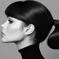 Prudence Heart Hoops in Gold