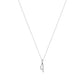 Heiress Gothic Initial Necklace in Silver