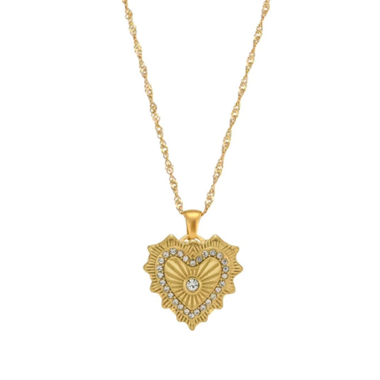 Quince Gold Heart Necklace