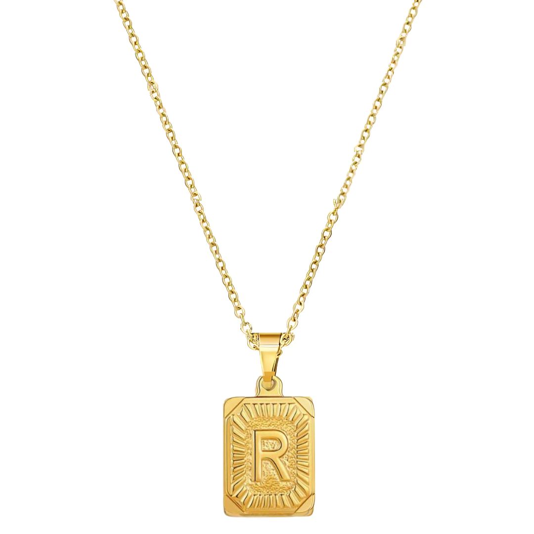 Stay Golden Initial Necklace