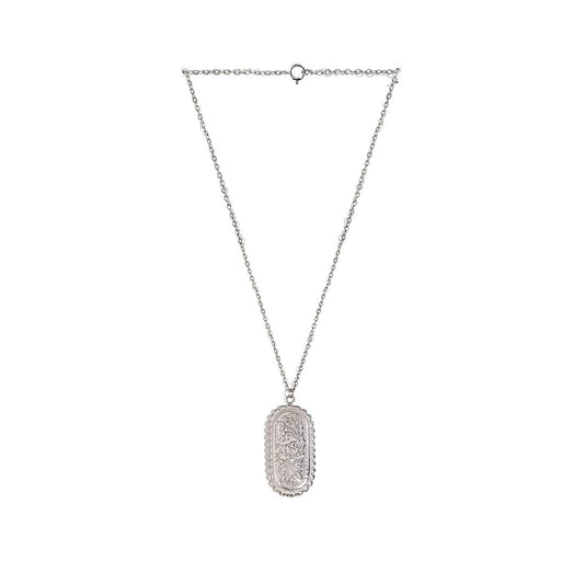 Juniper Silver Floral Necklace in Silver