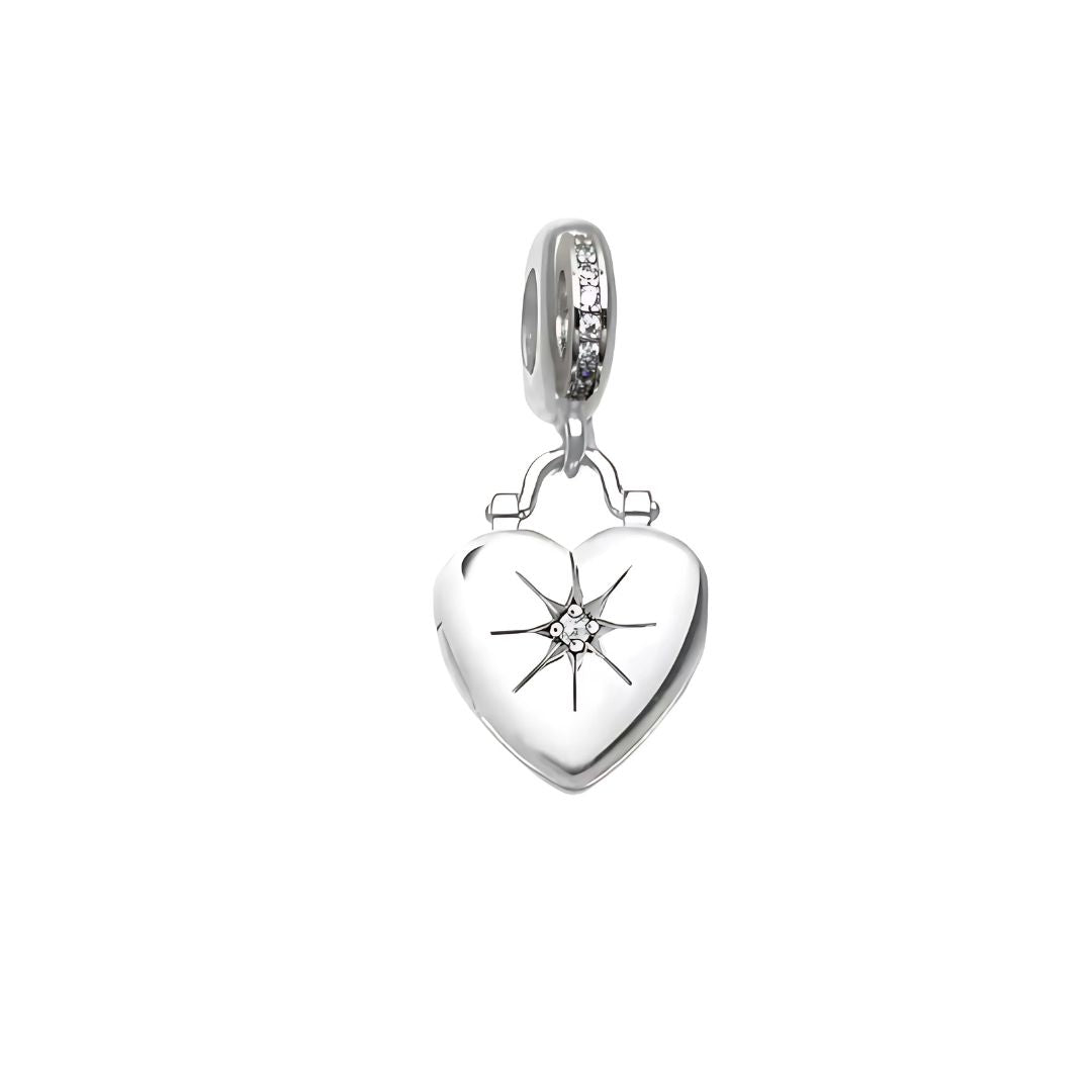 Honey Silver Heart Locket