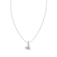 Stella Brushed Silver Heart Necklace