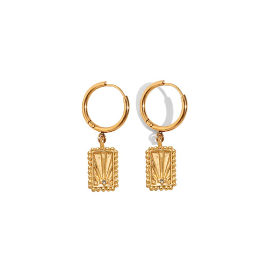 The Sunrise Earrings in Gold