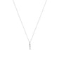 Heiress Gothic Initial Necklace in Silver