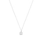 Heiress Gothic Initial Necklace in Silver