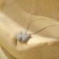 Icy Bubble Letter Initial Necklace