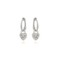 Yasmin Heart Earrings in Gold