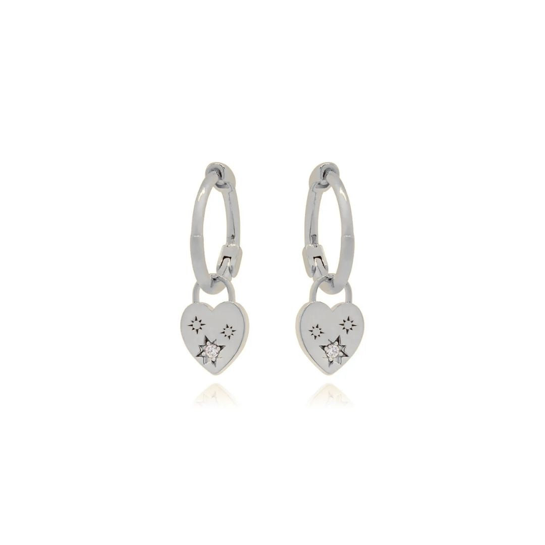 Yasmin Heart Earrings in Gold