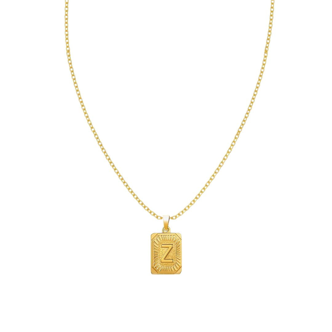Stay Golden Initial Necklace